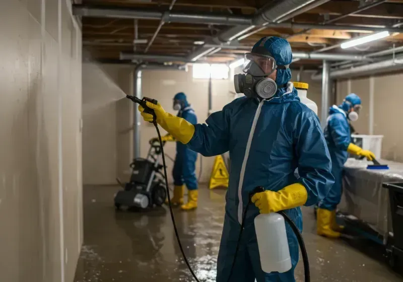 Basement Sanitization and Antimicrobial Treatment process in Trooper, PA